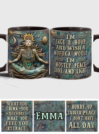 I'm Not Sugar And Spice - Personalized Yoga Accent Mug