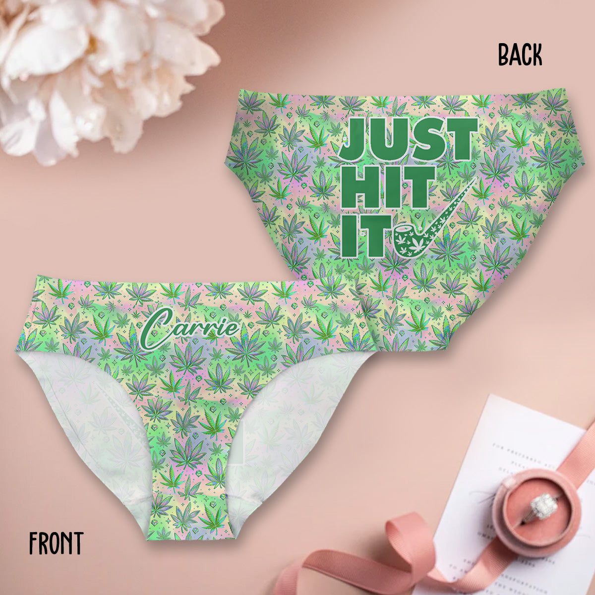 Just Hit It - Personalized Weed Women's Briefs