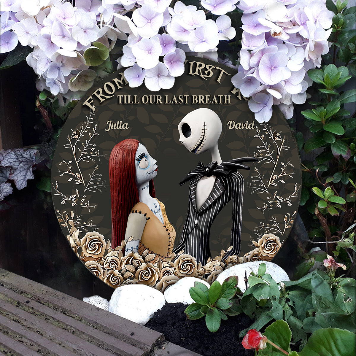 From Our First Kiss - Personalized Nightmare Round Shaped Stone