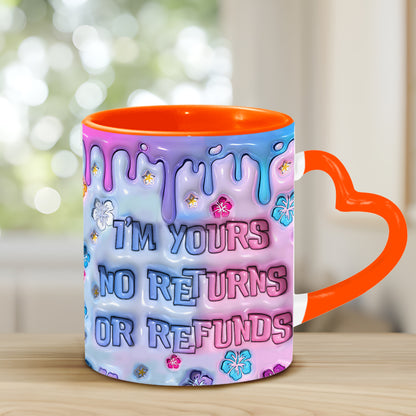 I'm Yours - Personalized Ohana Heart Handle Mug
