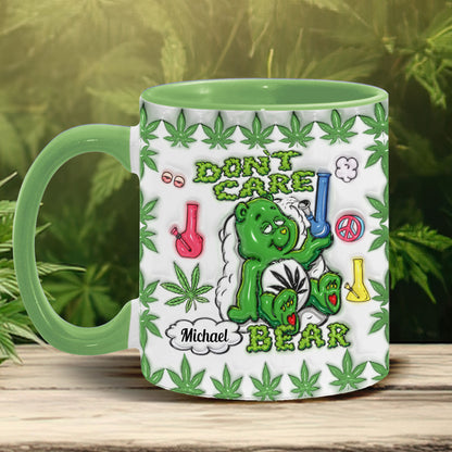 Don't Care Bear - Personalized Weed Accent Mug