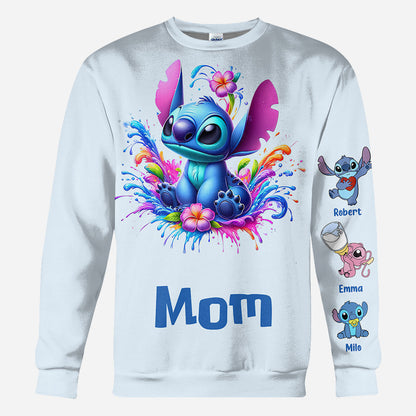 Blue Mother - Personalized Ohana All Over Shirt