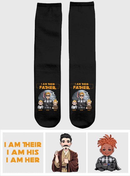 I Am Their Father - Personalized The Force Socks