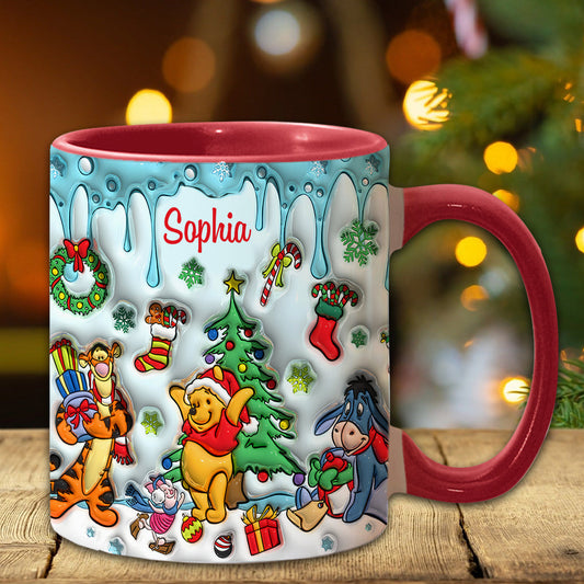 Merry Christmas - Personalized Mouse Accent Mug