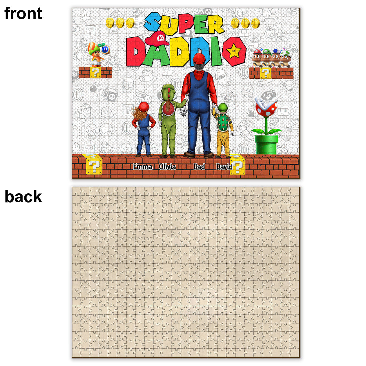 Super Daddio - Personalized Super Plumber Jigsaw Puzzle