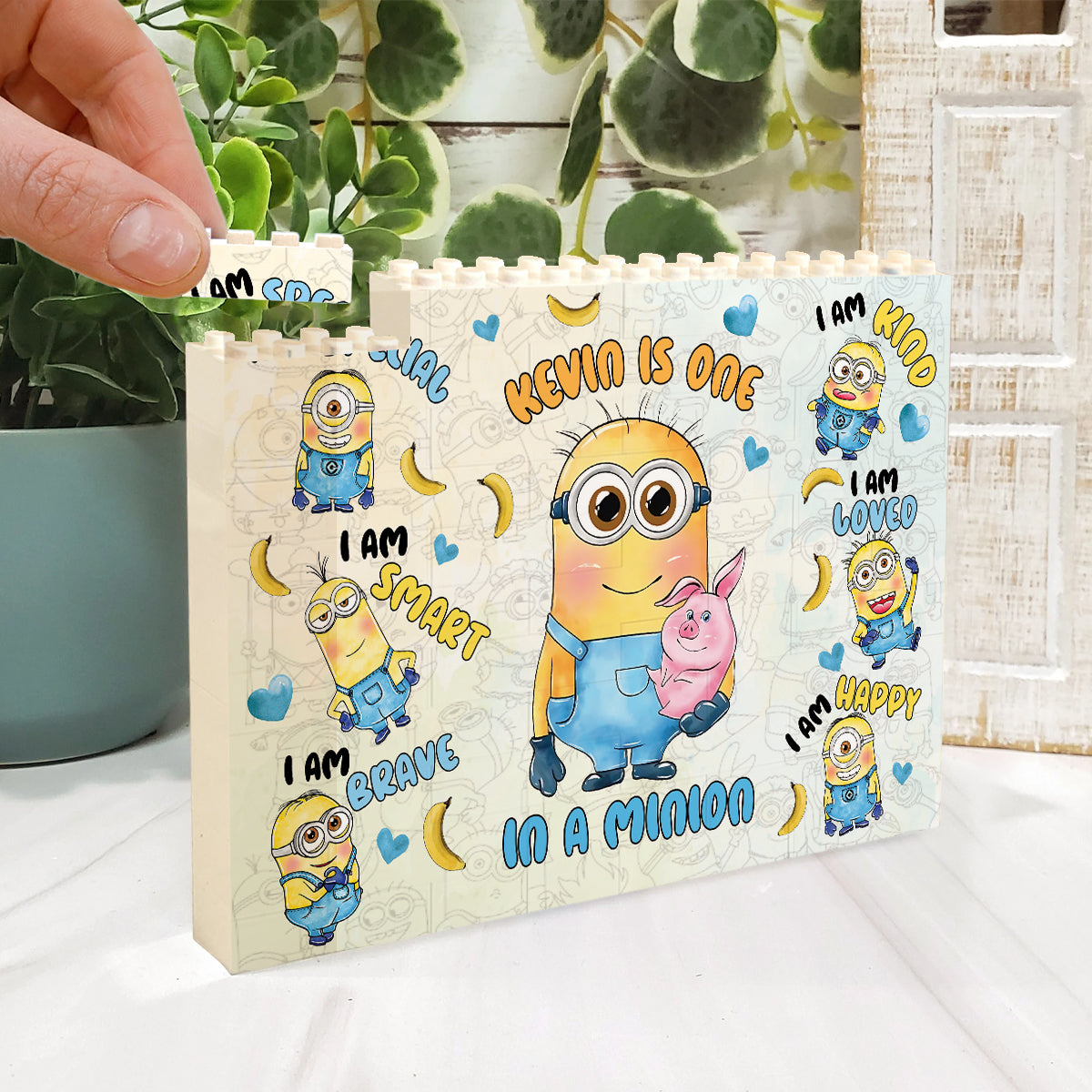 You Are One In A Minion - Personalized One-sided Horizontal Rectangle Building Brick Blocks