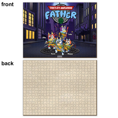 Awesome Father - Personalized Father Jigsaw Puzzle