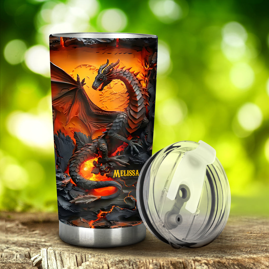 Love Dragons - Personalized Dragon Tumbler