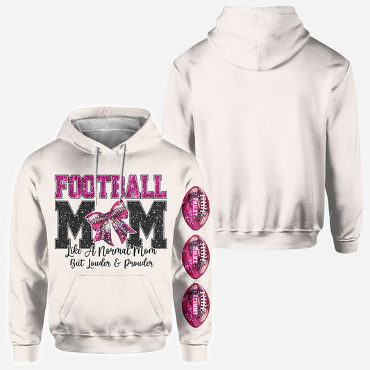 Football Mom - Personalized Football All Over Shirt