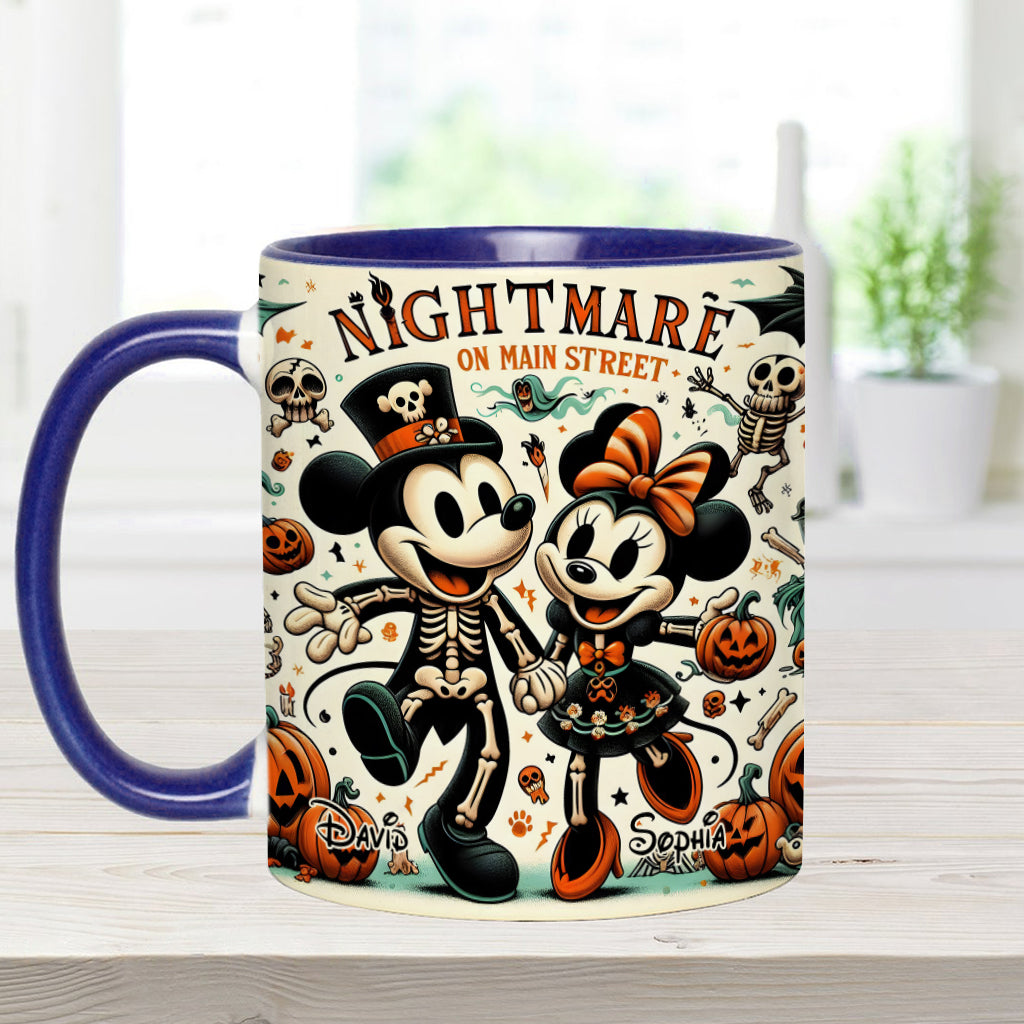 Nightmare On Main Street - Personalized Mouse Accent Mug