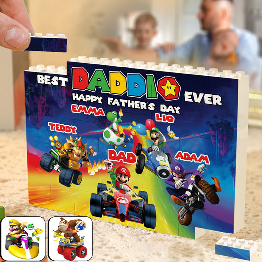 Daddio's Racing Team - Personalized Super Plumber One-sided Horizontal Rectangle Building Brick Blocks