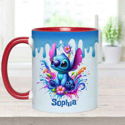 Blue Ohana - Personalized Ohana Accent Mug