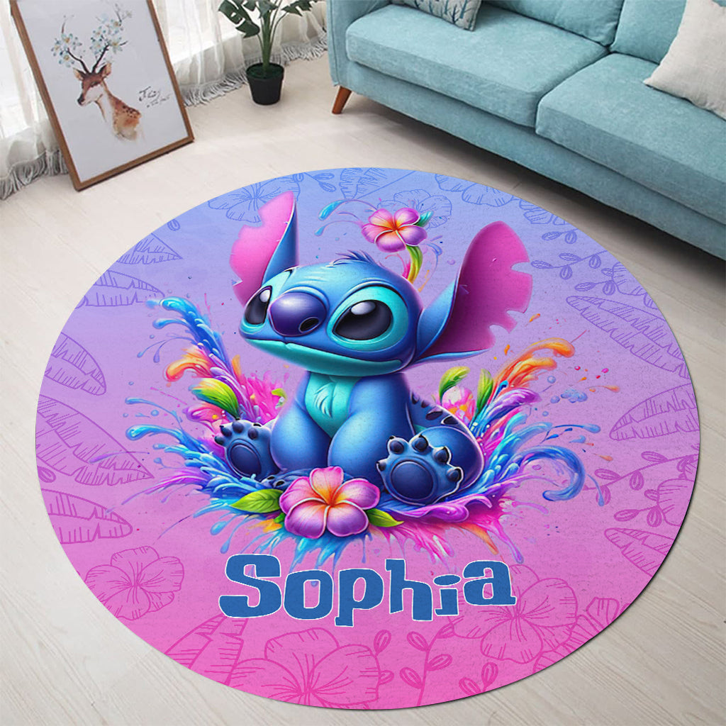 Ohana Means Family - Personalized Ohana Round Rug
