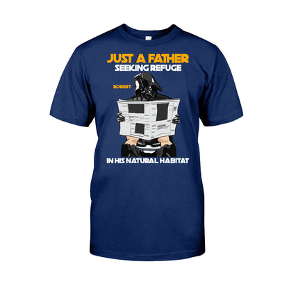 Just A Father Seeking Refuge In His Natural Habitat - Personalized The Force T-shirt And Hoodie