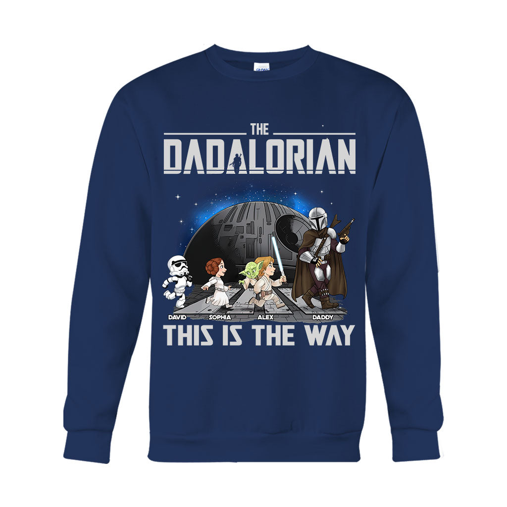 The Dadalorian This Is The Way - Personalized The Force T-shirt And Hoodie