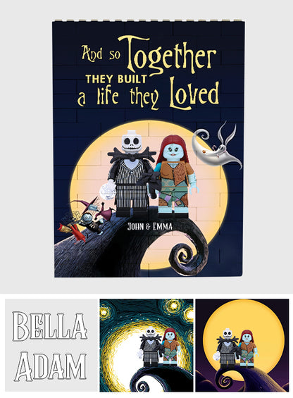 And So Toghether We Built The Life We Loved - Personalized Nightmare Vertical Rectangle Building Brick Blocks Printed On Both Sides