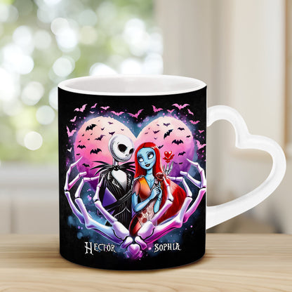 Simply Meant To Be - Personalized Nightmare Heart Handle Mug