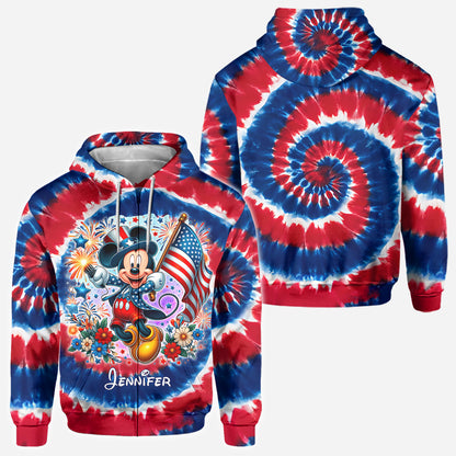 Cute Mouse 4th Of July - Personalized Mouse All Over Shirt