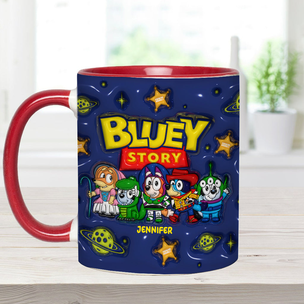 Bluey Story - Personalized Accent Mug