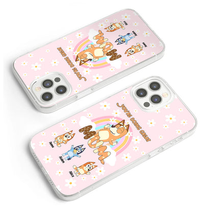 You're Doing Great Mum - Personalized Mother Clear Phone Case