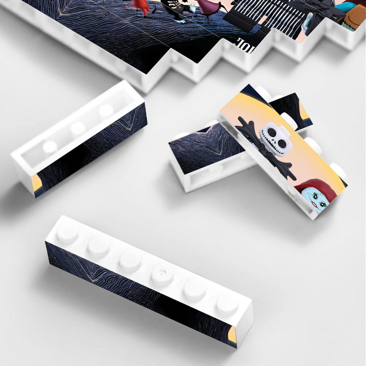 And So Toghether We Built The Life We Loved - Personalized Nightmare Vertical Rectangle Building Brick Blocks Printed On Both Sides