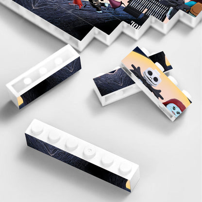 And So Toghether We Built The Life We Loved - Personalized Nightmare Vertical Rectangle Building Brick Blocks Printed On Both Sides