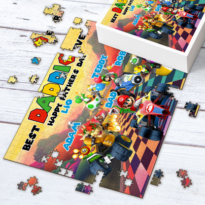 Best Dad Ever Happy Father's Day - Personalized Super Plumber Jigsaw Puzzle