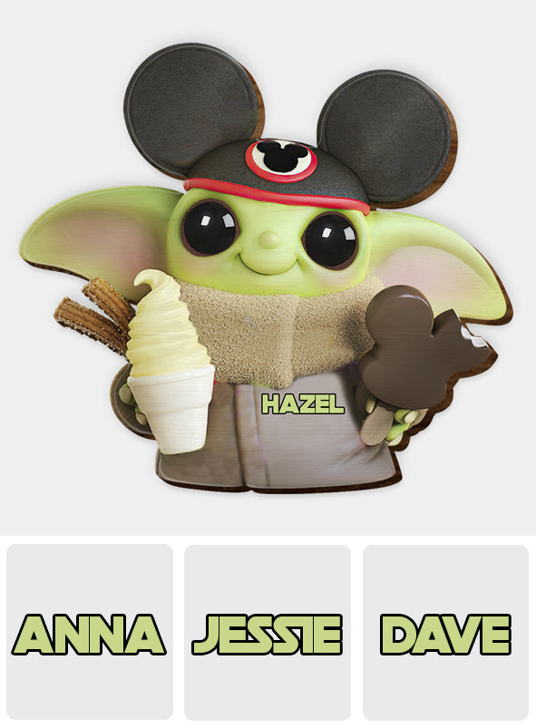 Baby Master Super Cute - Personalized The Force Shaped Car Visor Clip