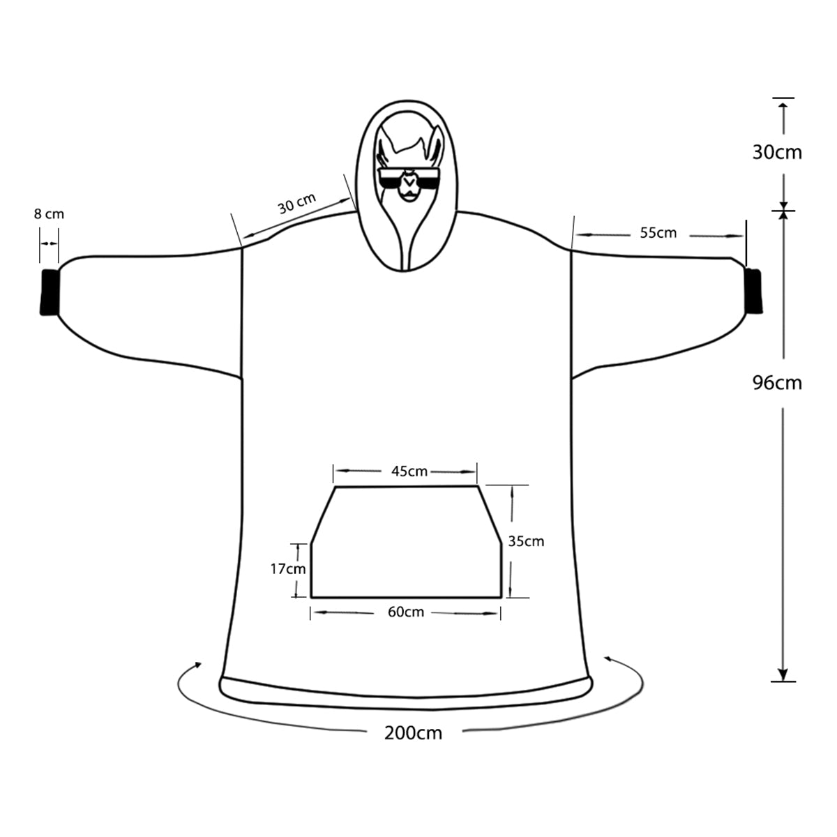 Spooky Vibes - Personalized Ohana Blanket Hoodie