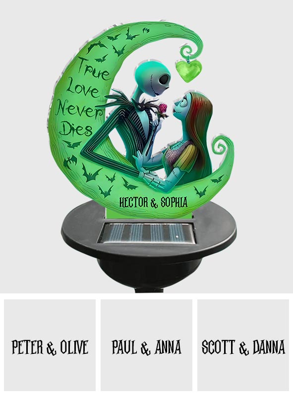 True Love Never Die - Personalized Nightmare Garden Solar Light
