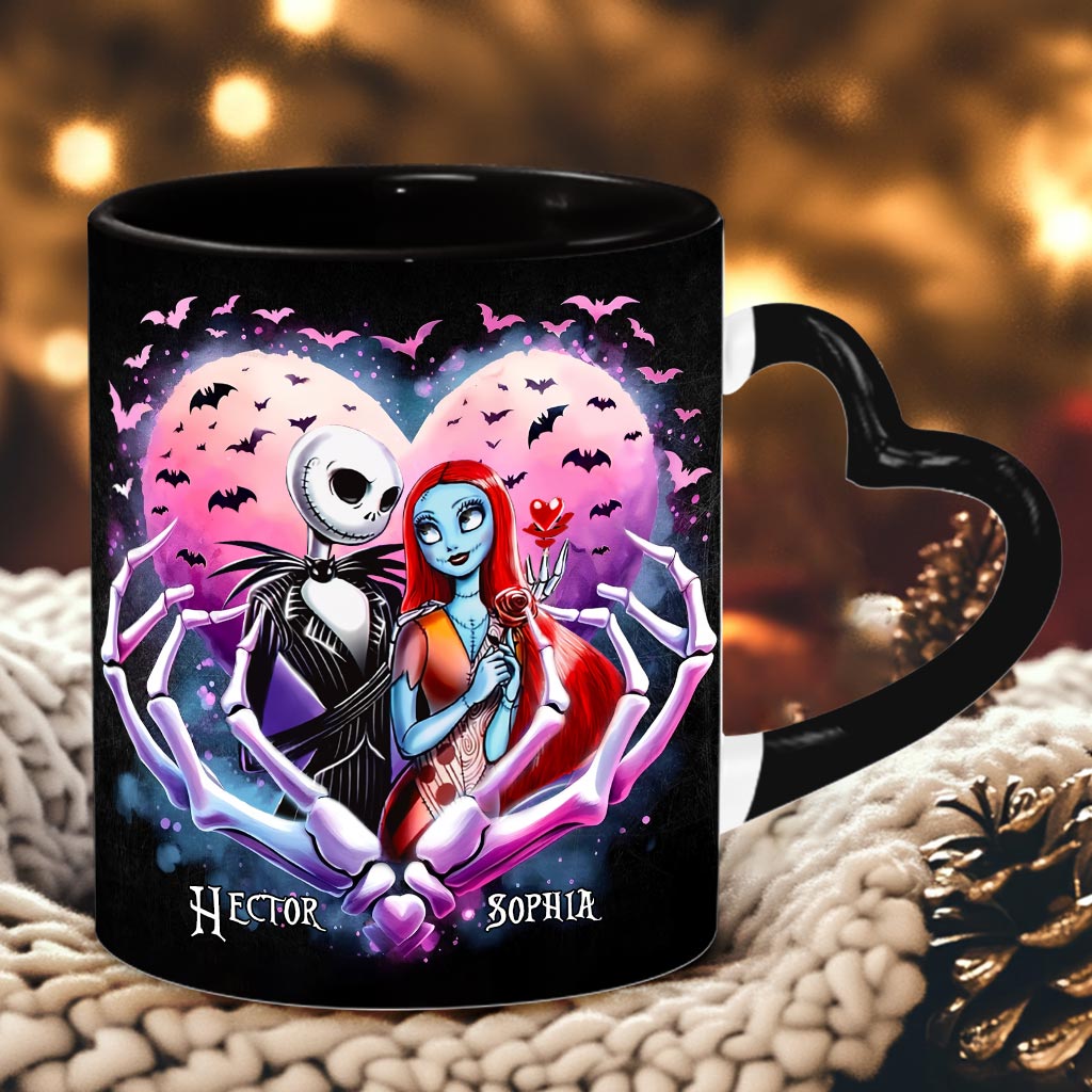 Simply Meant To Be - Personalized Nightmare Heart Handle Mug