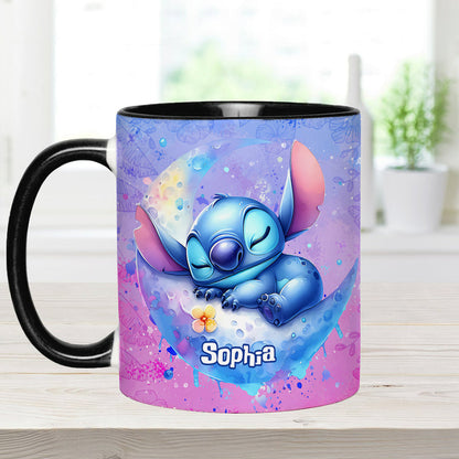 Sleepy Moon - Personalized Ohana Accent Mug
