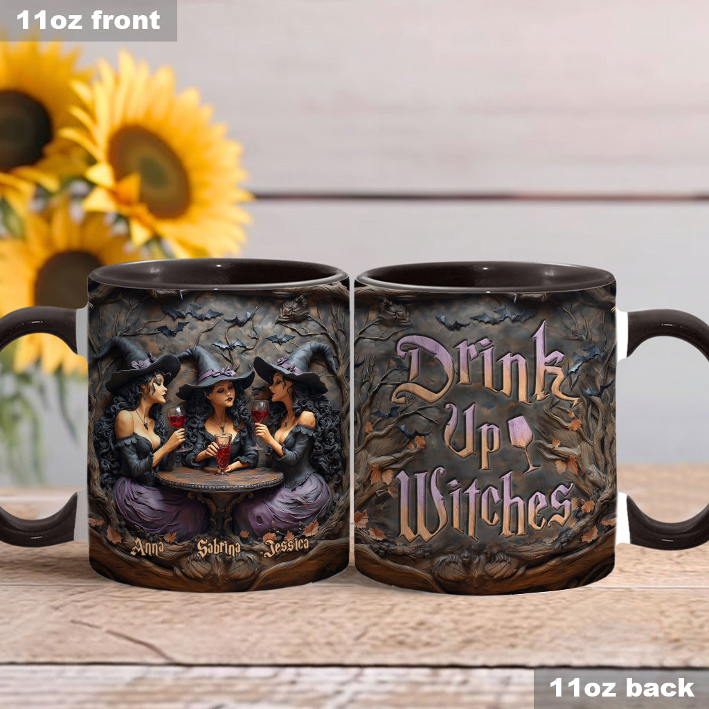Drink Up Witches - Personalized Bestie Accent Mug