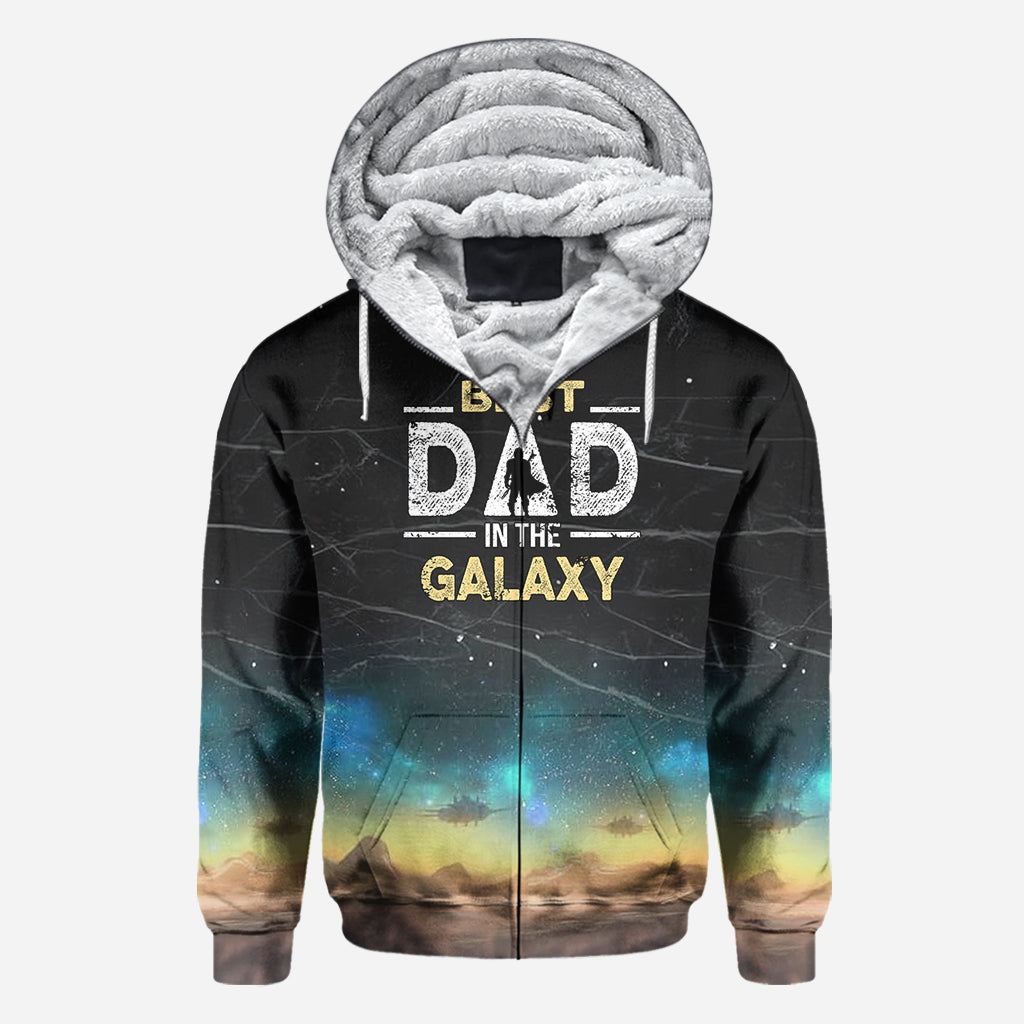 Best Dad In The Galaxy - Personalized The Force All Over Shirt