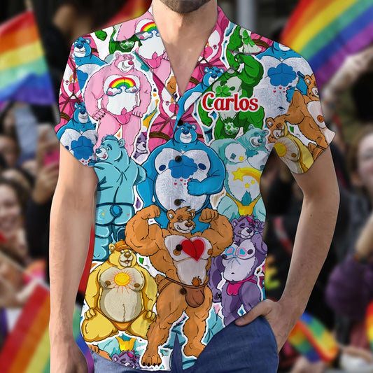 Sexy Bears - Personalized LGBT Support Hawaiian Shirt