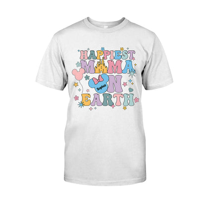 Happiest Mom On Earth - Personalized Mouse T-shirt And Hoodie