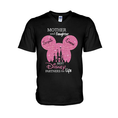 Mother And Daughter Best Partners For Life - Personalized Mouse T-shirt And Hoodie
