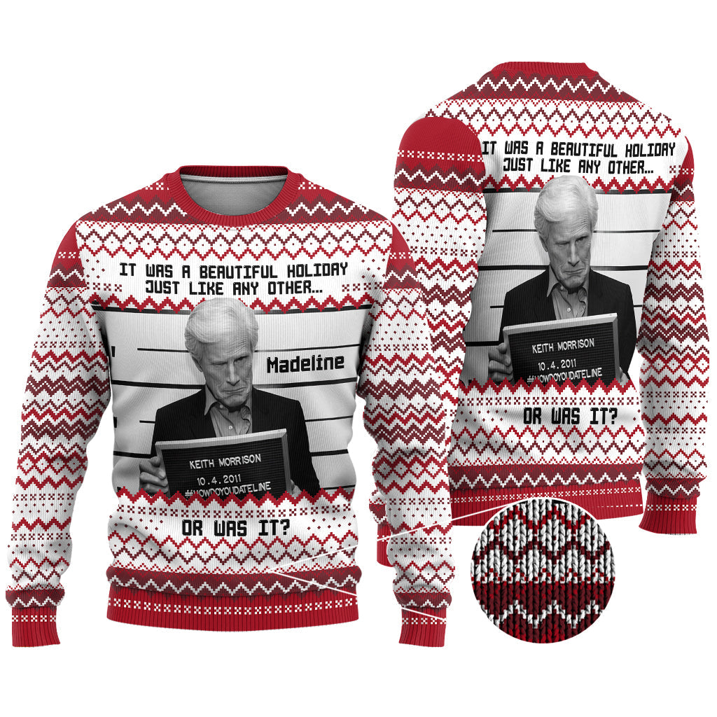 It Was A Beautiful Holiday - Personalized Ugly Sweater