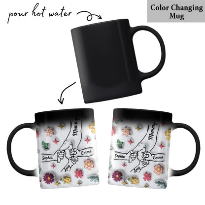 Holding Hands - Personalized Mother Mug