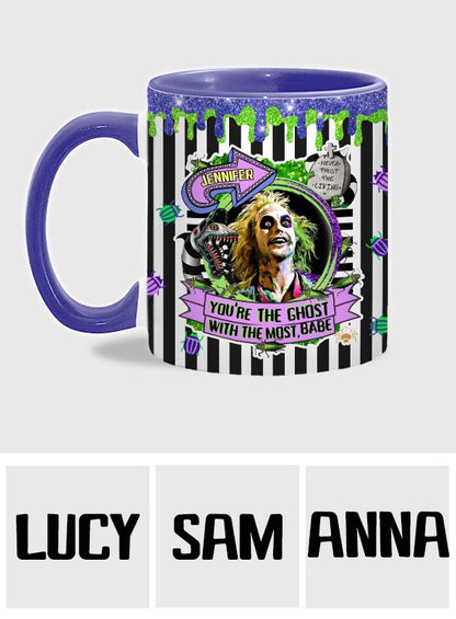 You're The Ghost With The Most - Personalized Accent Mug