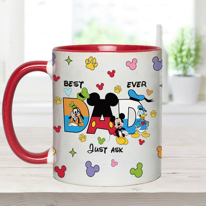 Best Dad Ever - Personalized Father Accent Mug