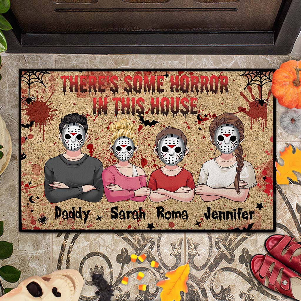Halloween Horror Family - Personalized Family Doormat