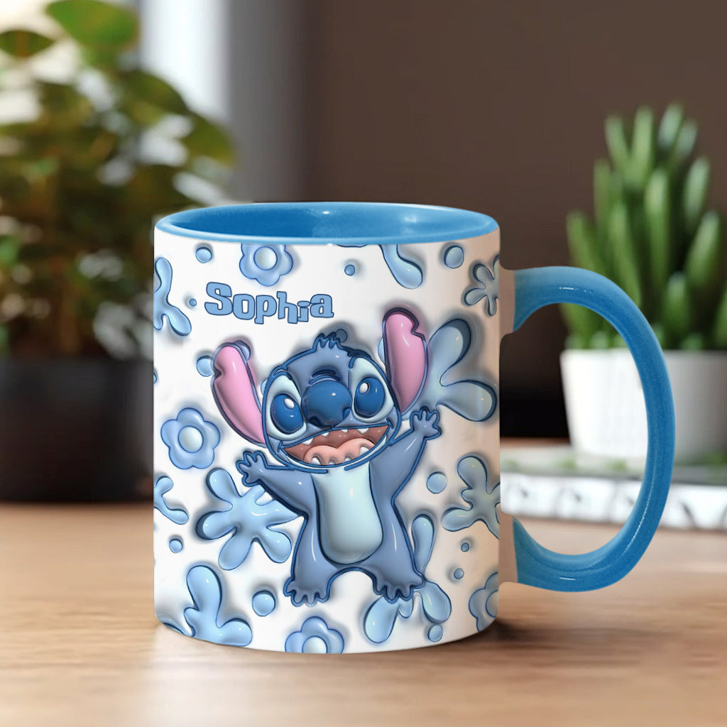Ohana Blue - Personalized Ohana Accent Mug