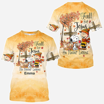 Fall For Jesus - Personalized All Over Shirt