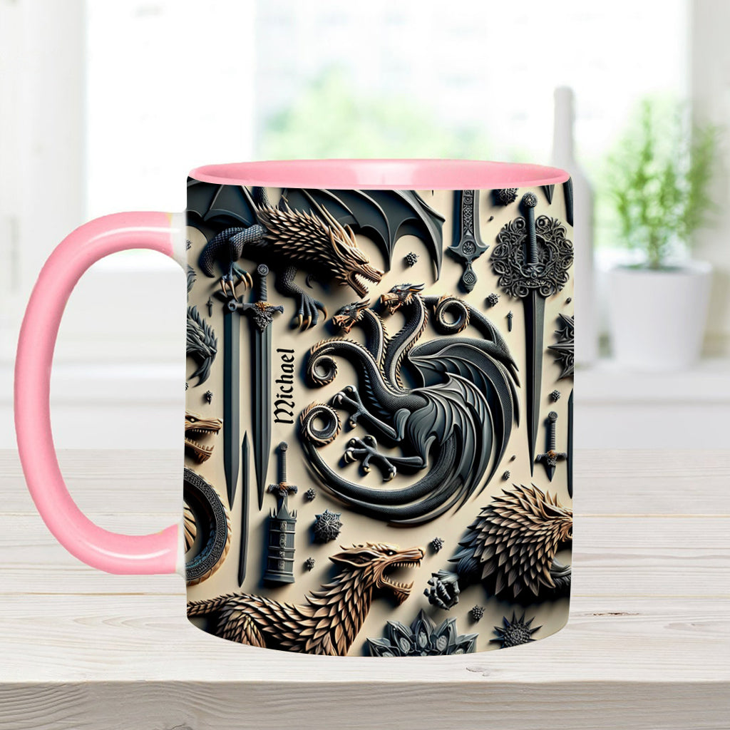 Iron House Crest - Personalized Thrones Game Accent Mug