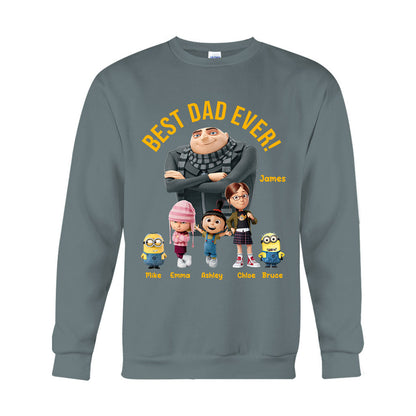 Best Dad Ever - Personalized Father T-shirt And Hoodie