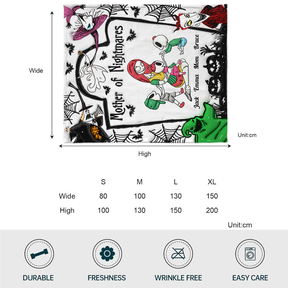 Mother Family Of Nightmares - Personalized Nightmare Blanket