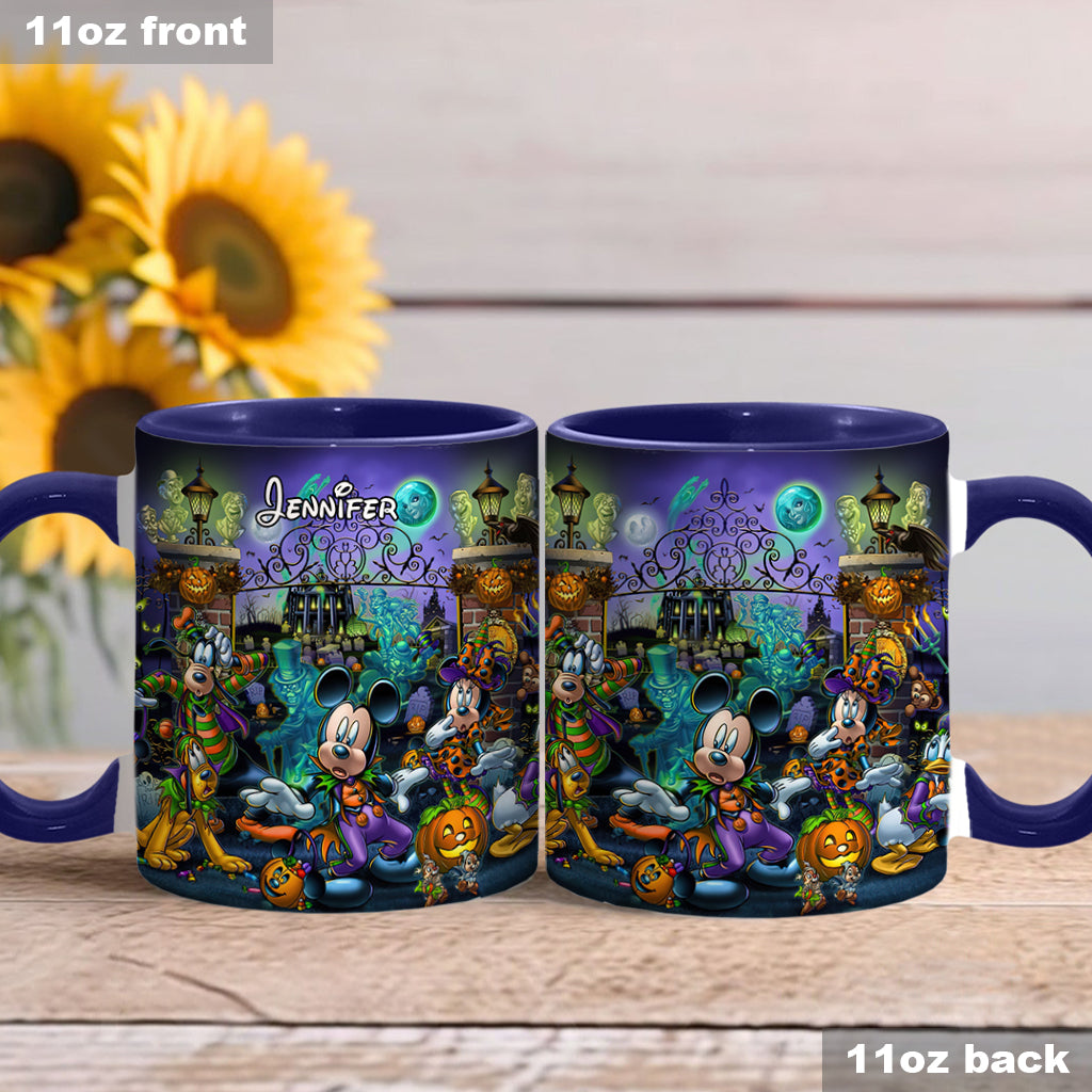 Welcome Foolish Mortals - Personalized Mouse Accent Mug