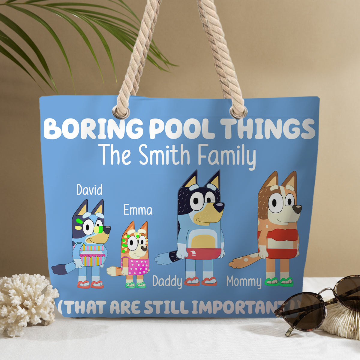 Boring Pool Things - Personalized Beach Bag