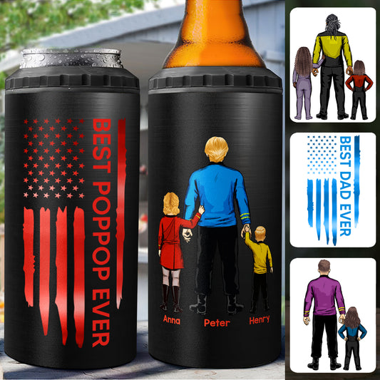 Best Dad Ever - Personalized Father Can Cooler